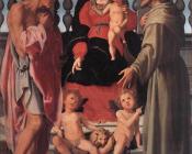 雅各布 达 蓬托尔莫 : Madonna And Child With Two Saints